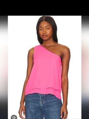 NWT One-Shoulder IVORY Color Women's Blouse